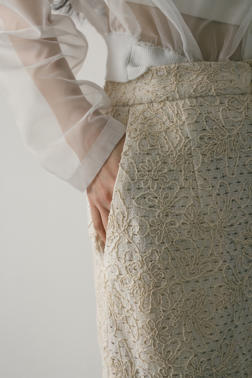 エンブロイダリーレーススカート IVOY S