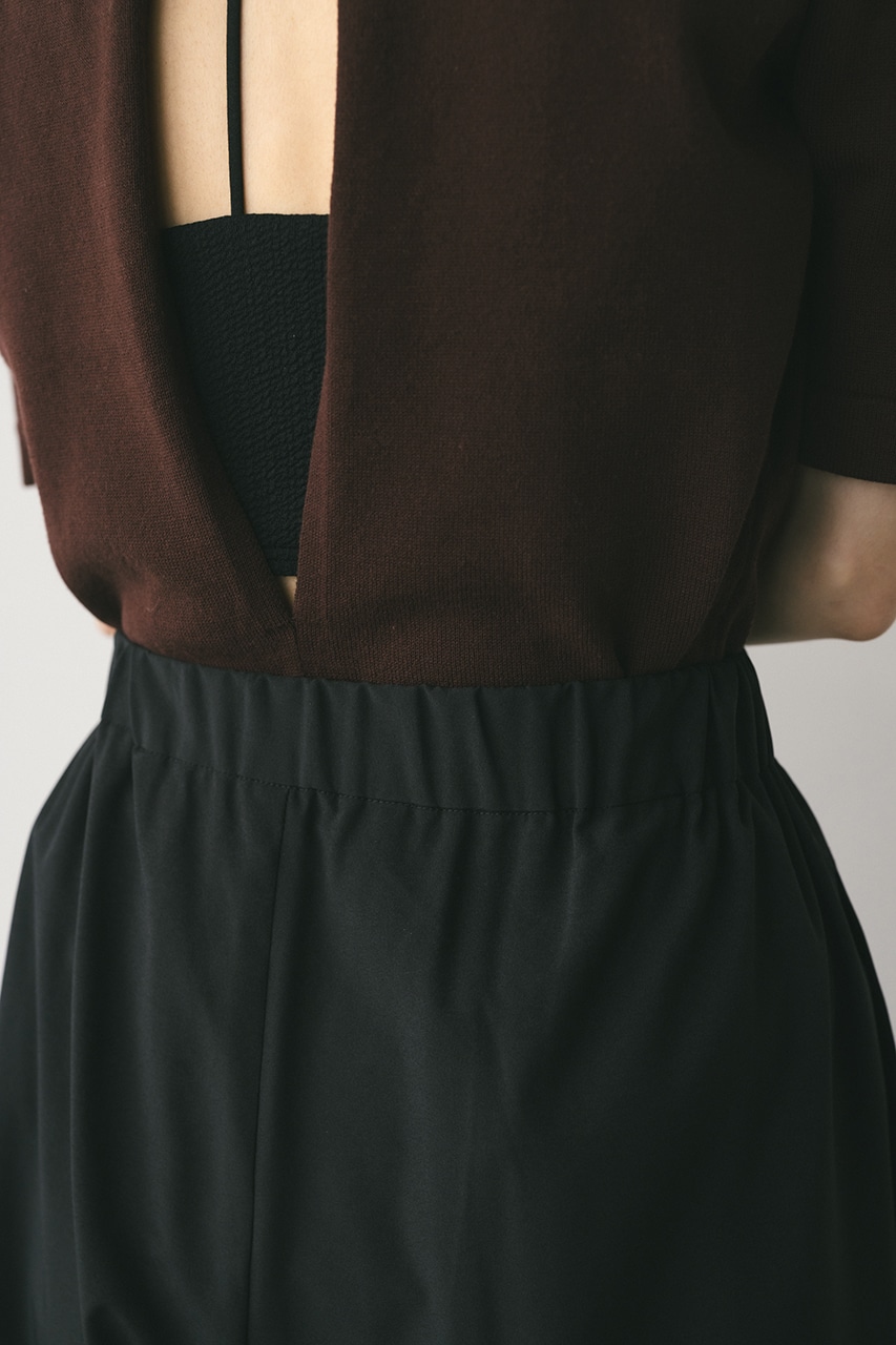 ヘムホールリラックスパンツ BLK M