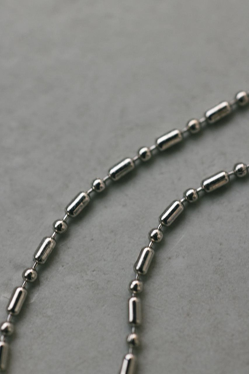 ミニマルランダムチェーンネックレス SLV FREE