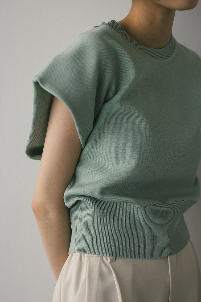 ショルダータックショートニット MINT FREE