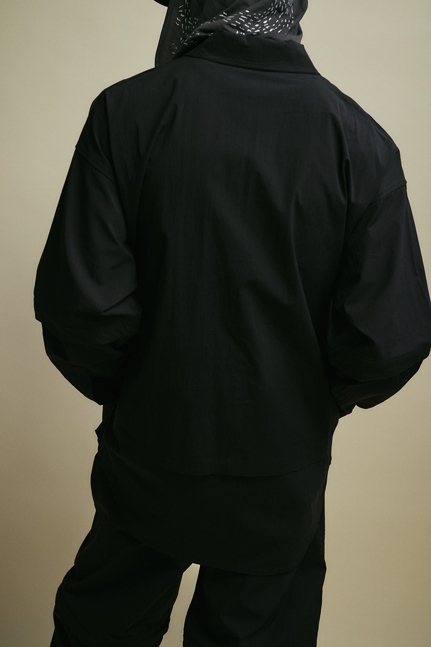 ACTIVE撥水デタッチャブルシャツ BLK M