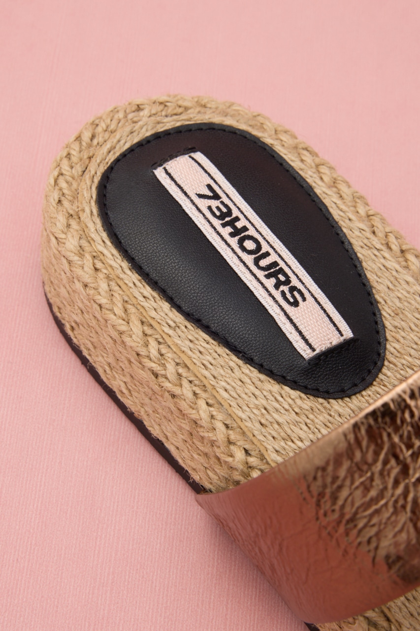 3D BIGフラワーサムループサンダル BRZ 23.0cm