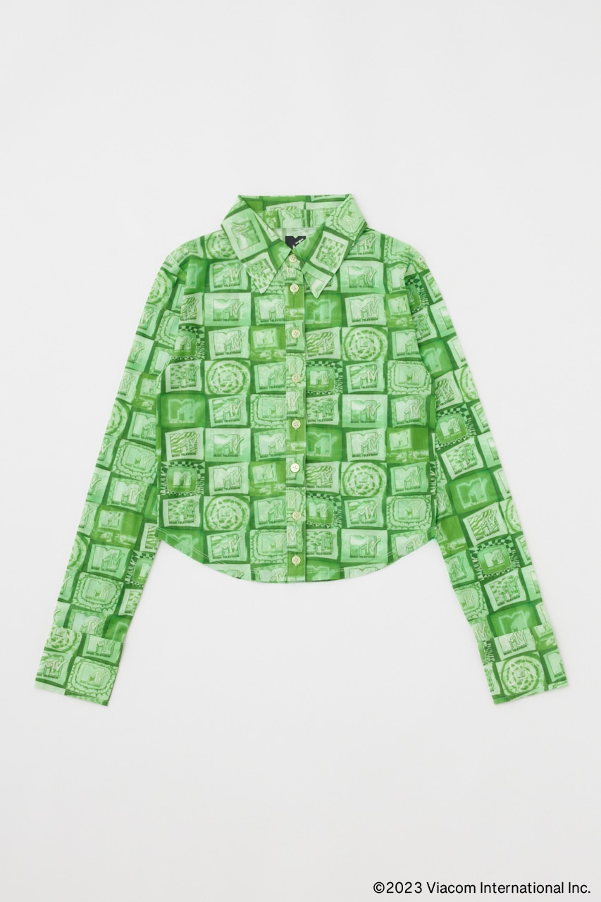 MTV SHEER シャツ GRN FREE