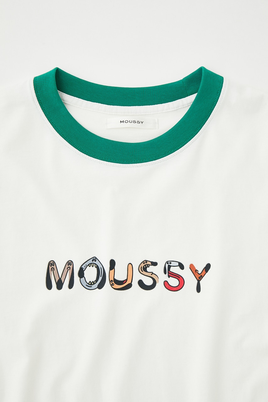 MOUSSY | PU MOUSSY TRIM Tシャツ (Tシャツ・カットソー(半袖) ) |SHEL