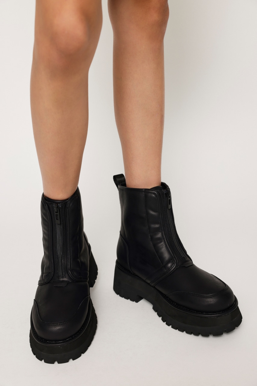 SLY♡FRONT ZIP BOA SHORT BOOTS