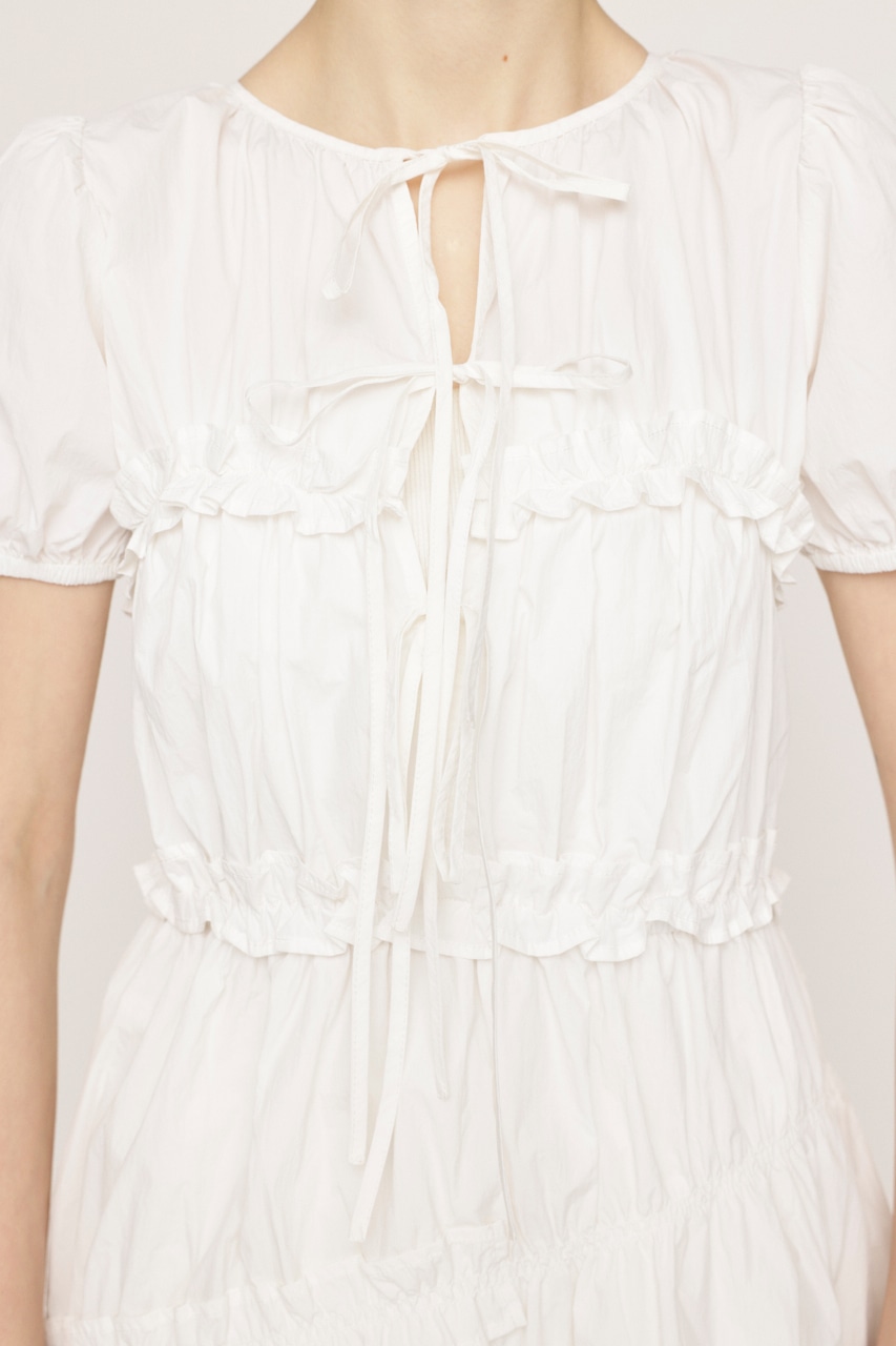 FRILL 2WAY MINI ワンピース WHT FREE