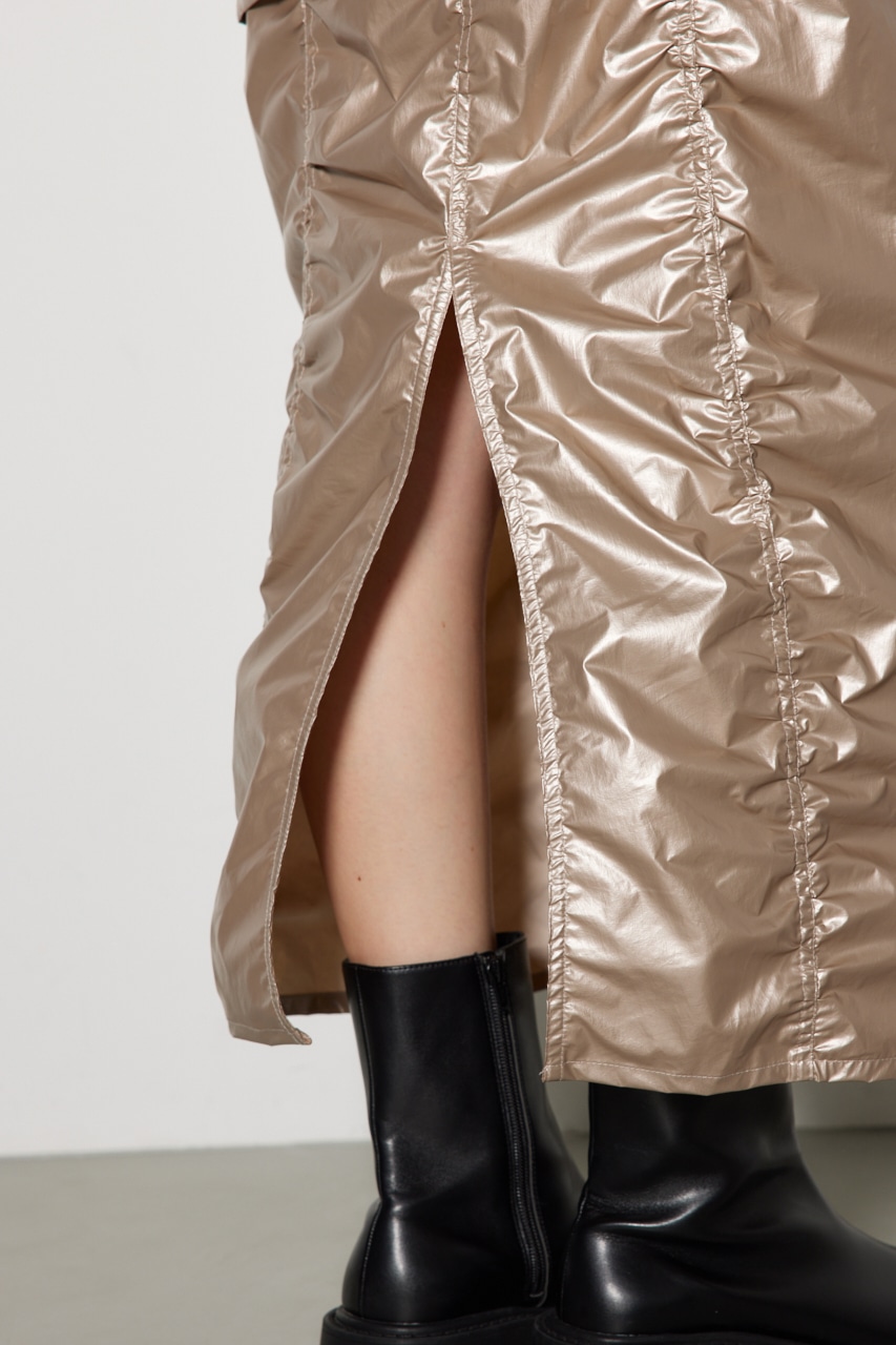 レイヤードカーゴジャストウエストスカート BRZ S