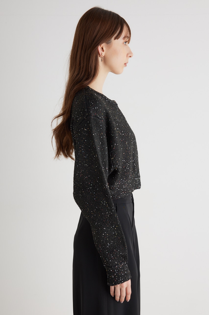 スパンコールKnit CD BLK FREE