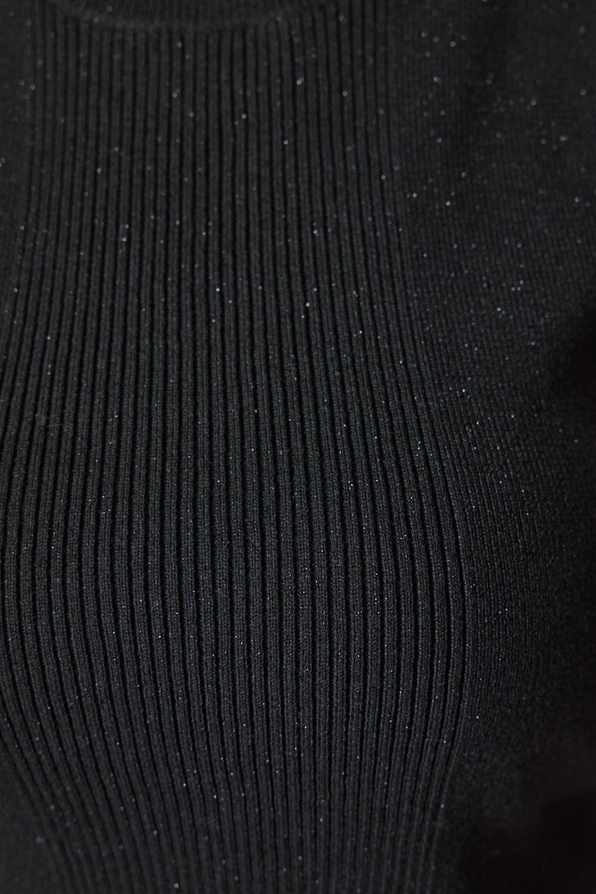 ウォッシャブルリブタンクトップ BLK M