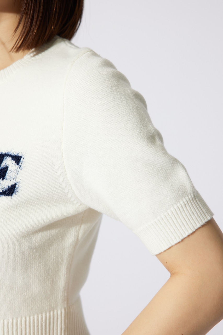 ETOILEジャガードニットトップス WHT FREE