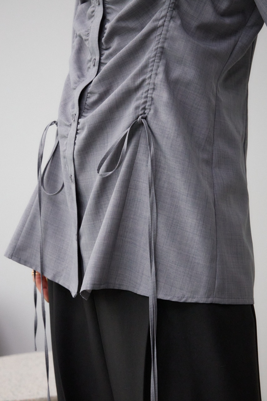 フロントシャーリングシャツ GRY FREE