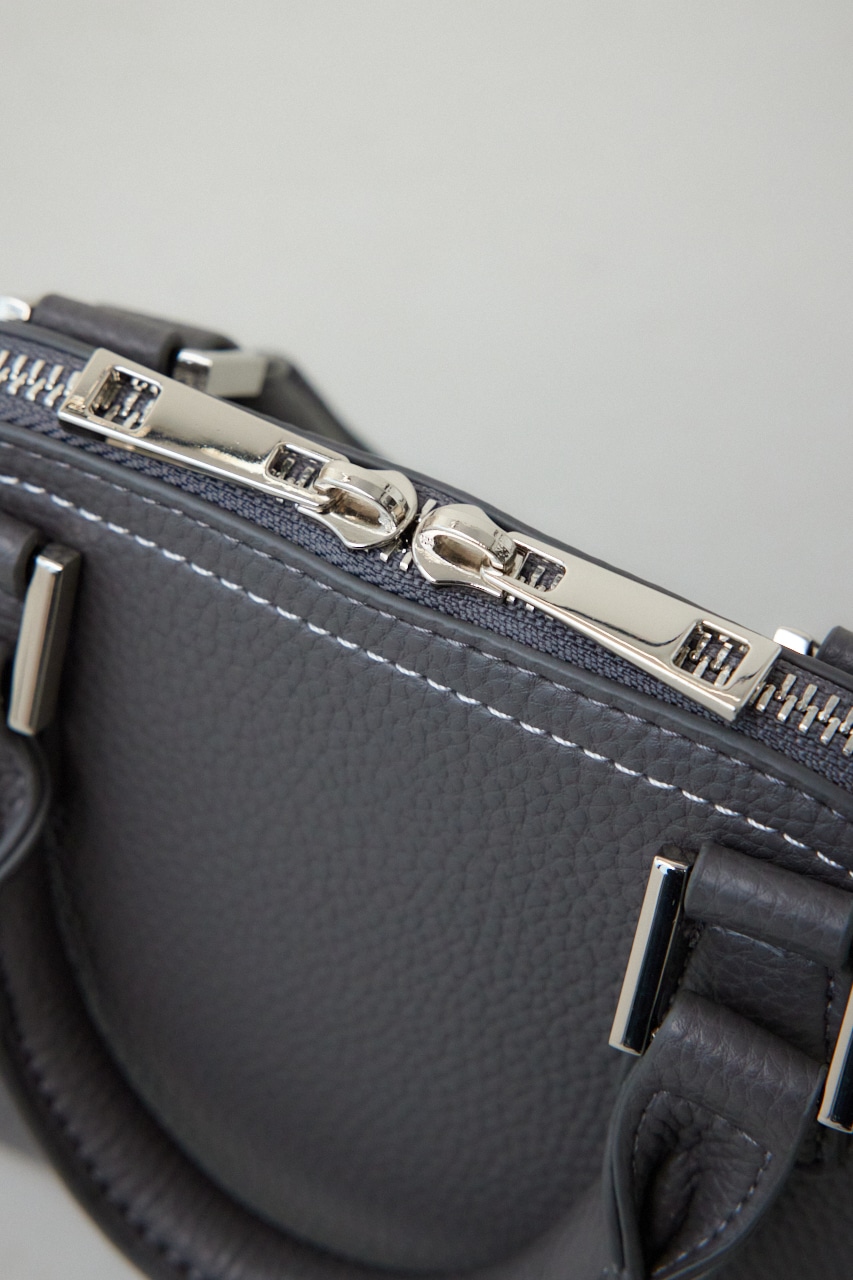 ダブルジッパーミニバッグ GRY FREE