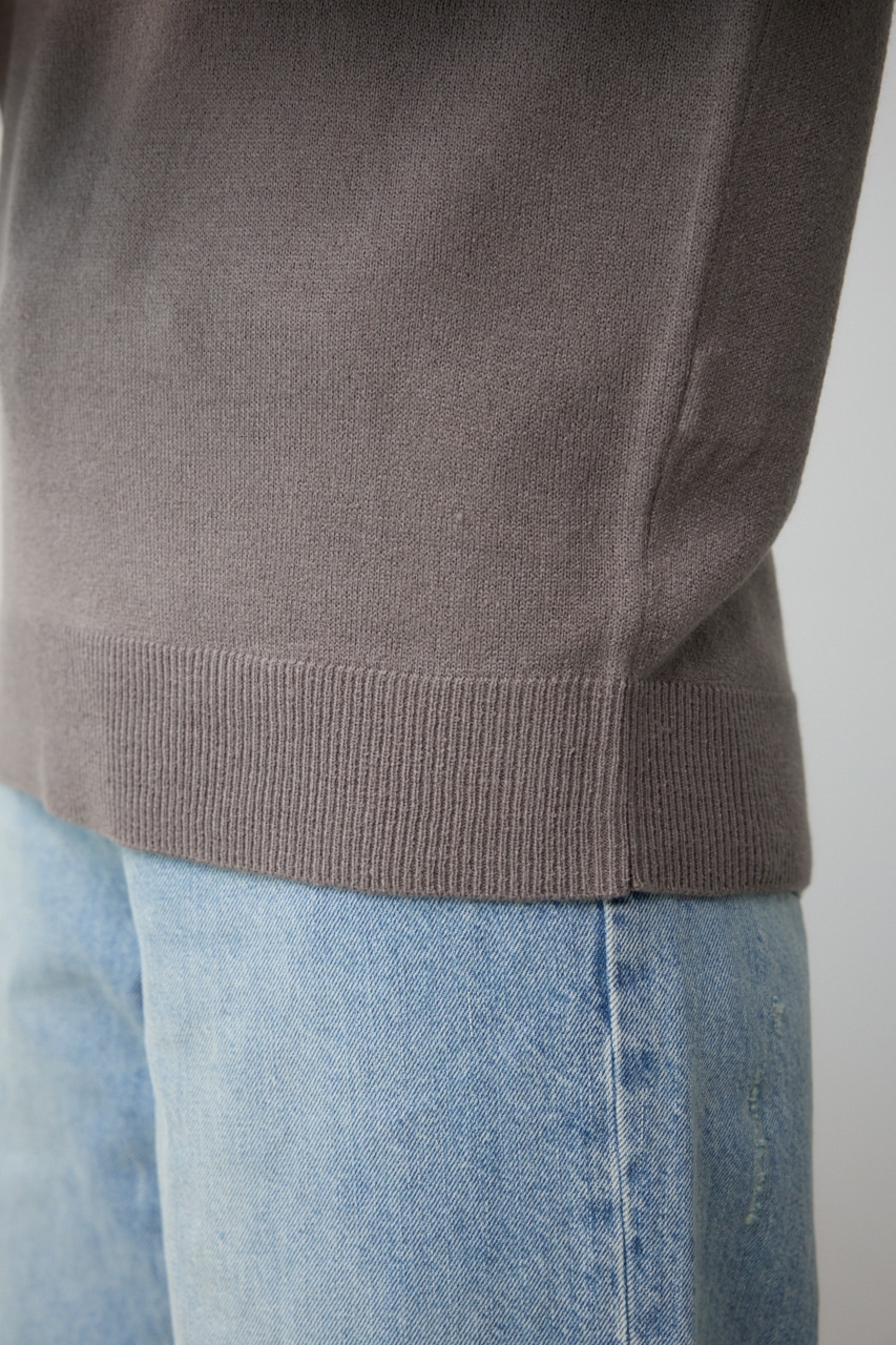 ヌーディー2WAYVネックニットトップス GRY M