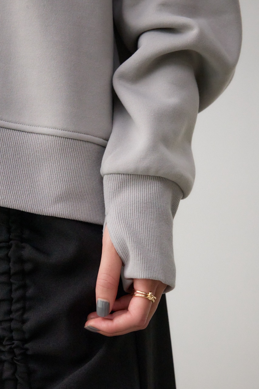 ルーズスウェットトップス GRY FREE