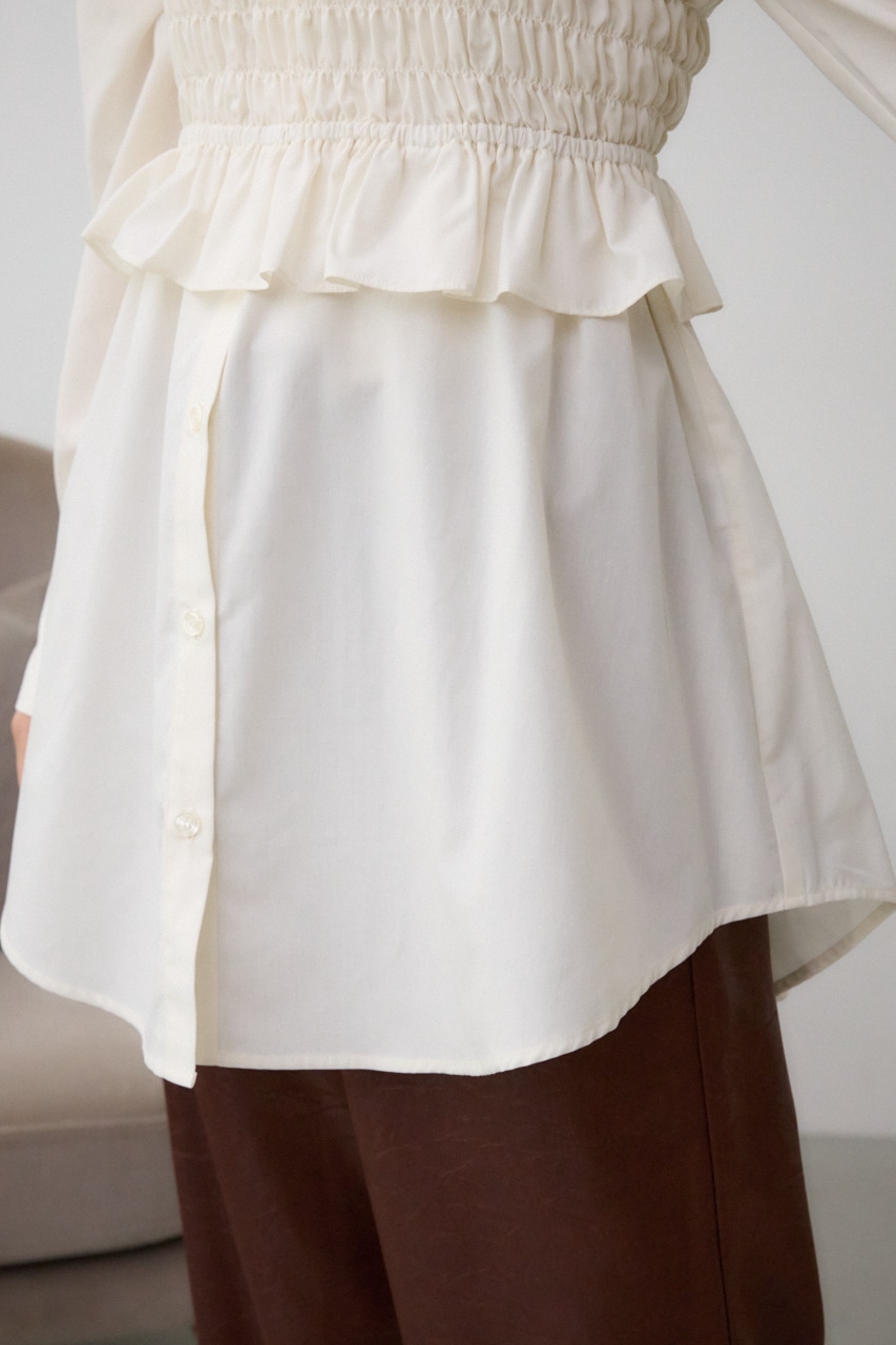 ビスチェ付きオーバーシャツ IVOY FREE