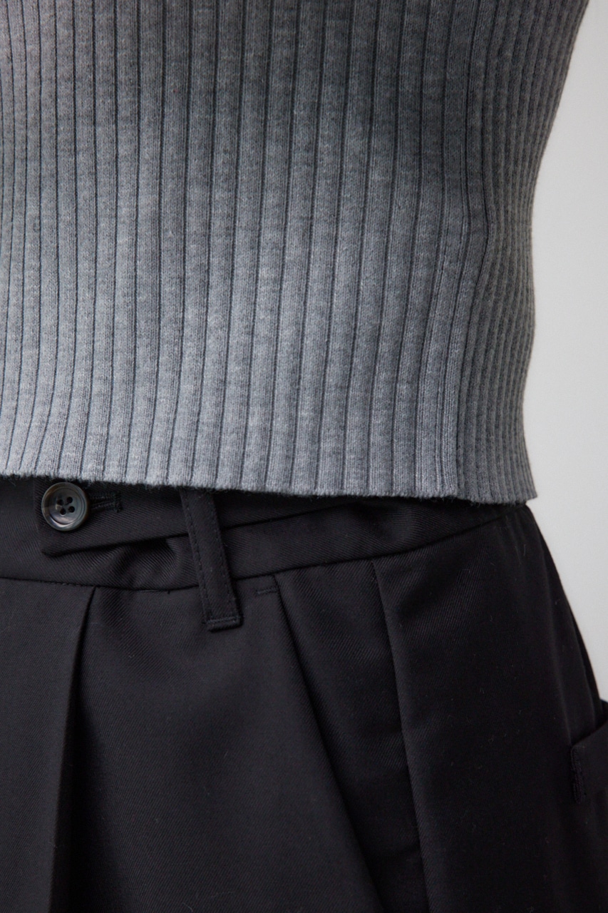 Wジップロングスリーブプルオーバー GRY FREE