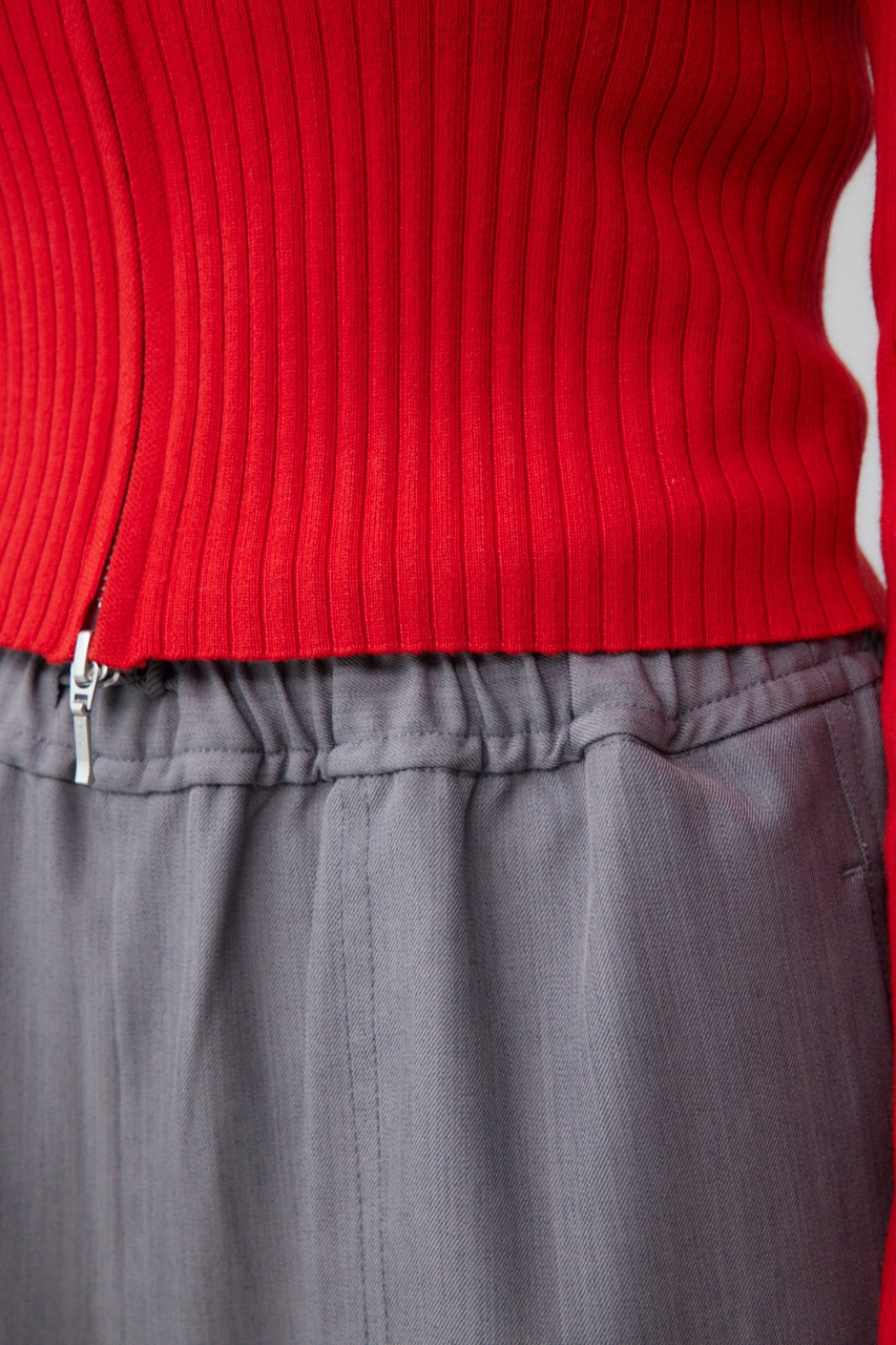 Wジップロングスリーブプルオーバー RED FREE