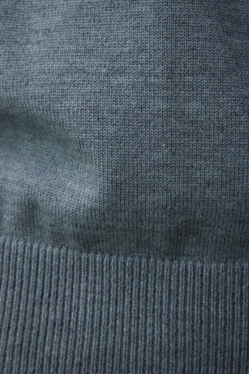 ショルダーデザインフリルニット GRY FREE