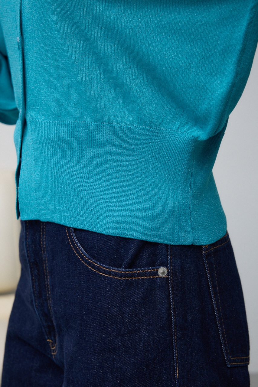 シアーニットカーディガン BLU FREE