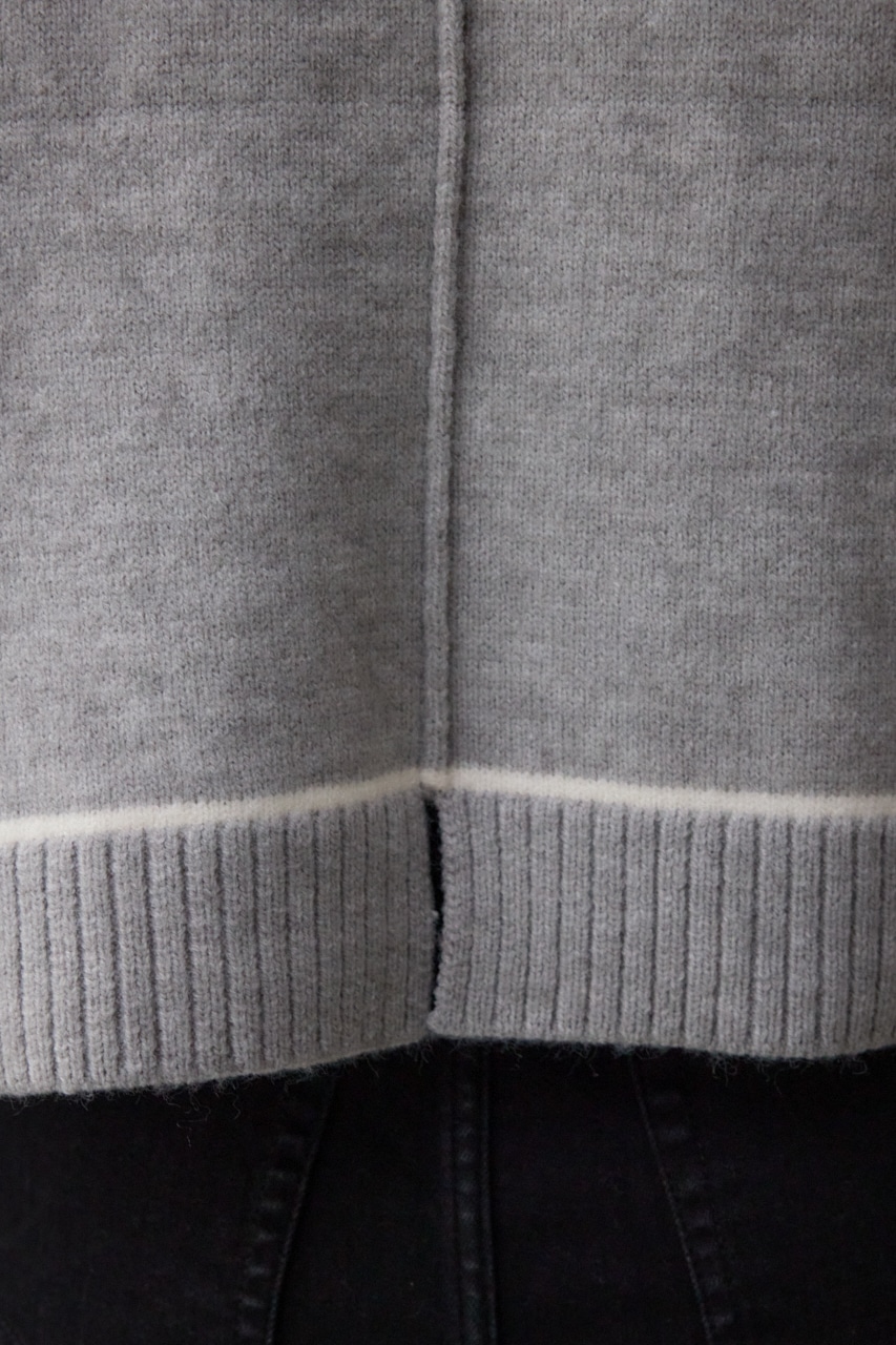 スウェットライクニットプルオーバー T.GRY FREE