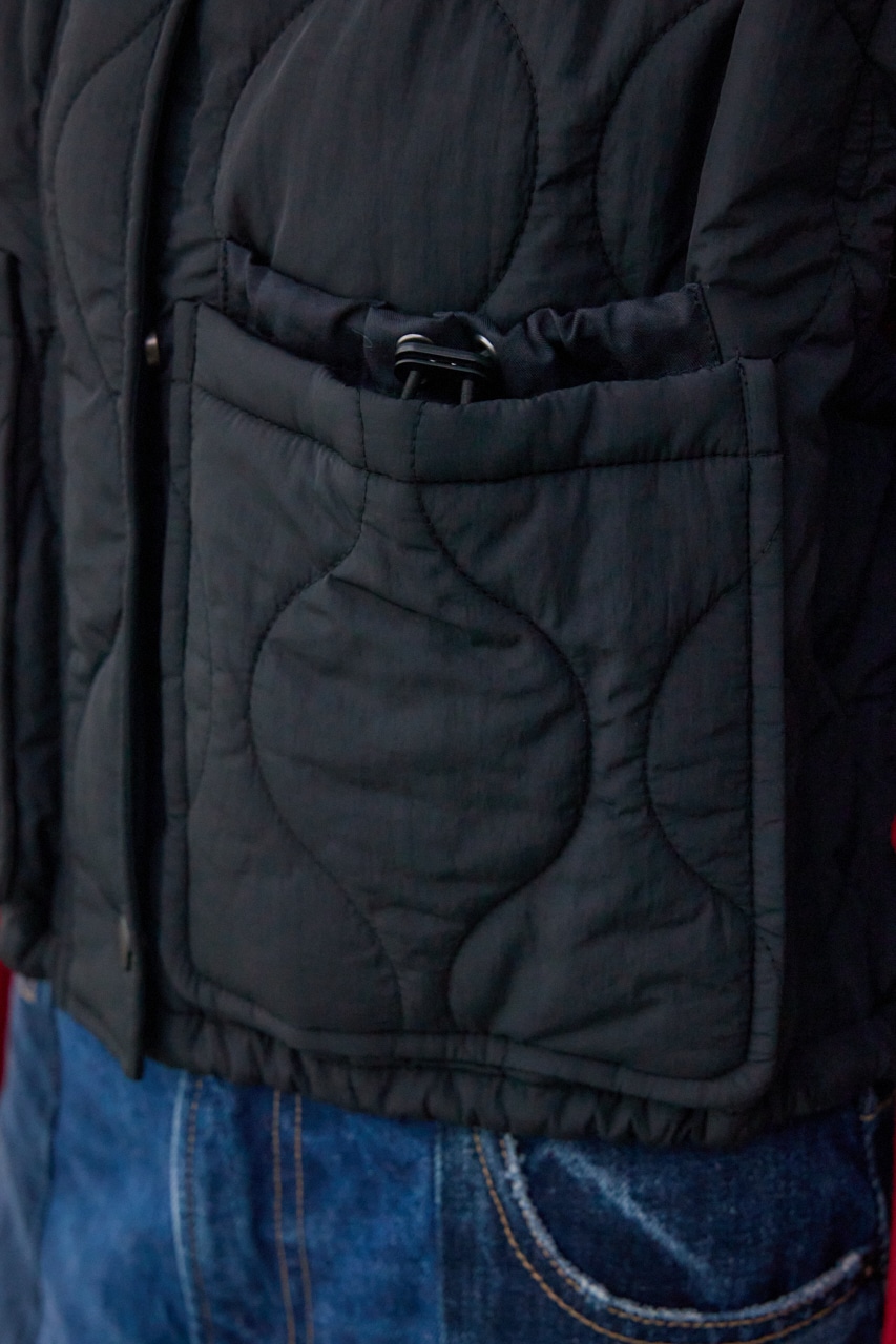 キルティングコンパクトベスト BLK FREE