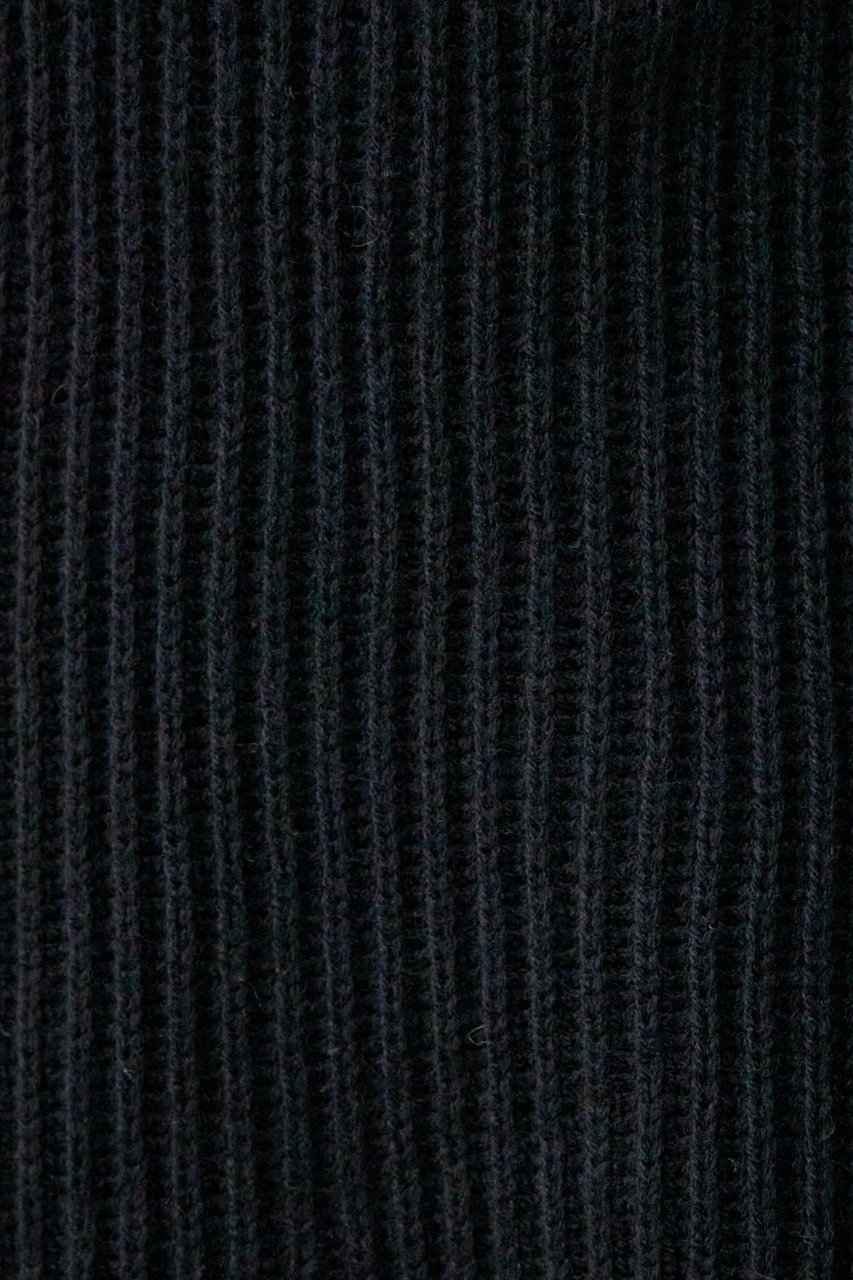 ジップアップニットベスト BLK FREE