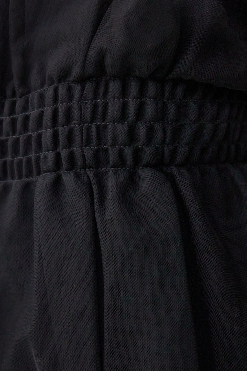 チュールビスチェドッキングニット BLK FREE