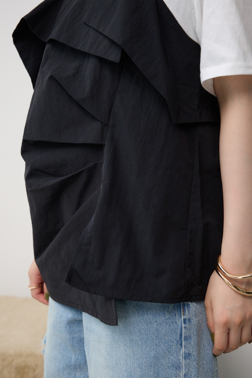 ビスチェドッキングトップス BLK S