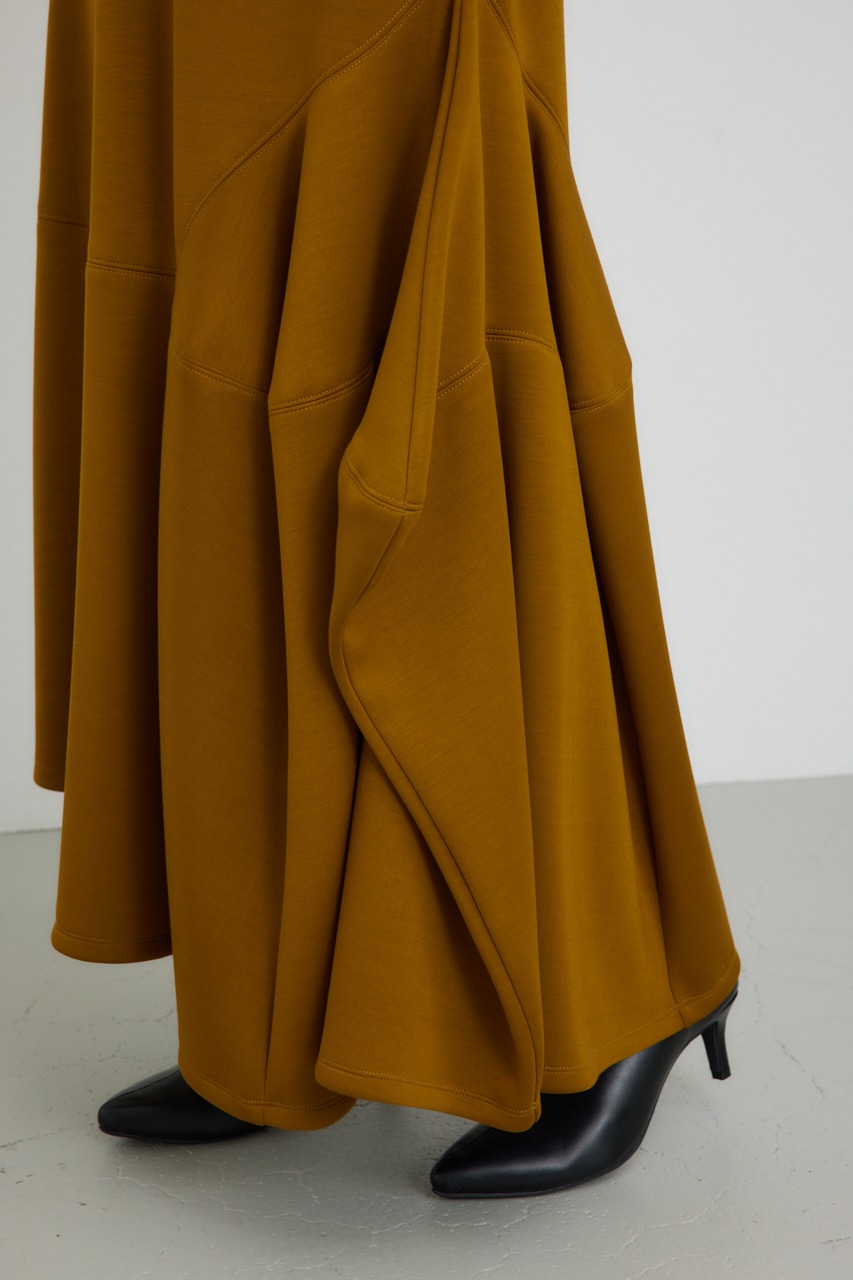 【PLUS】パネルイレギュラーヘムスカート D/YEL S