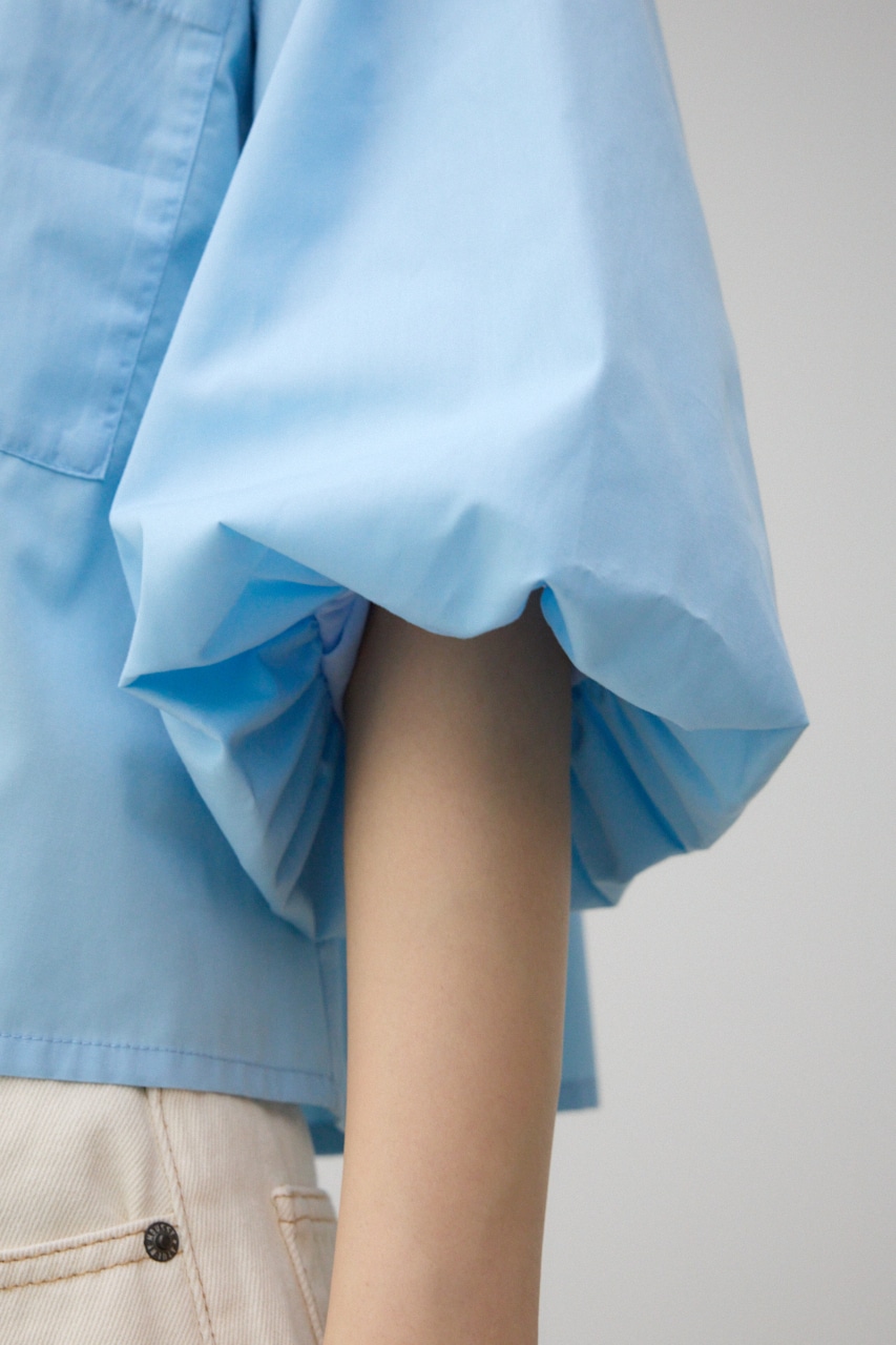 ショートオーバーシャツ L/BLU FREE