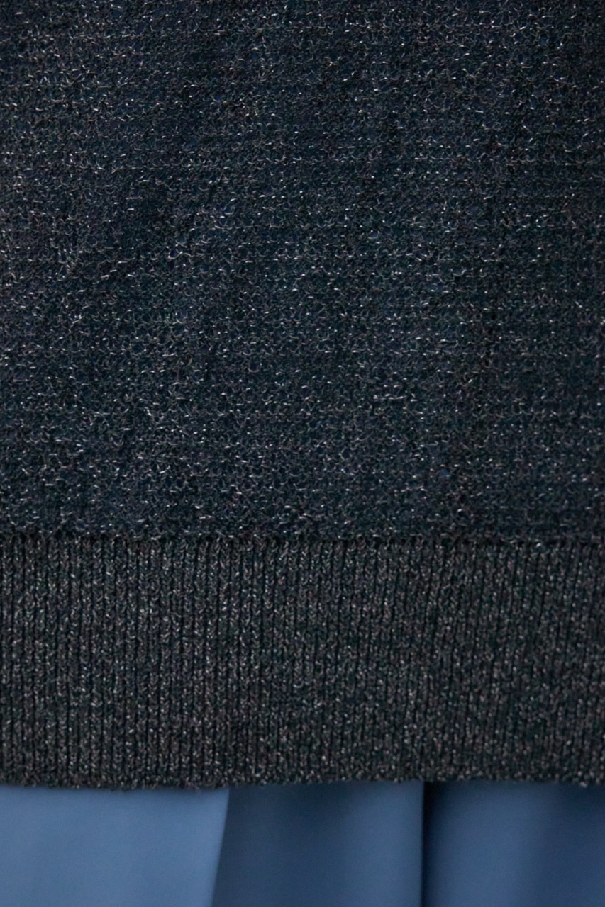 シアーグリッタールーズニット BLK FREE