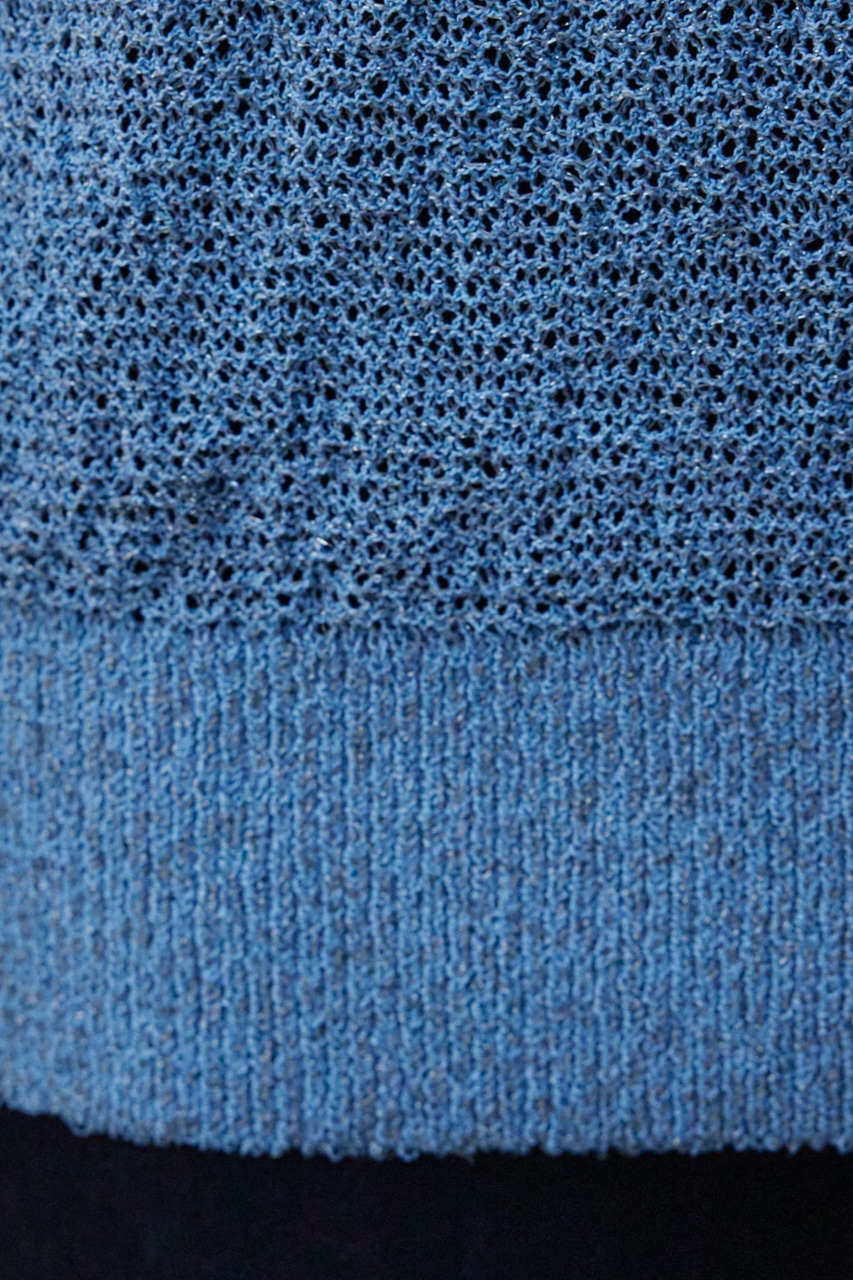 シアーグリッタールーズニット BLU FREE