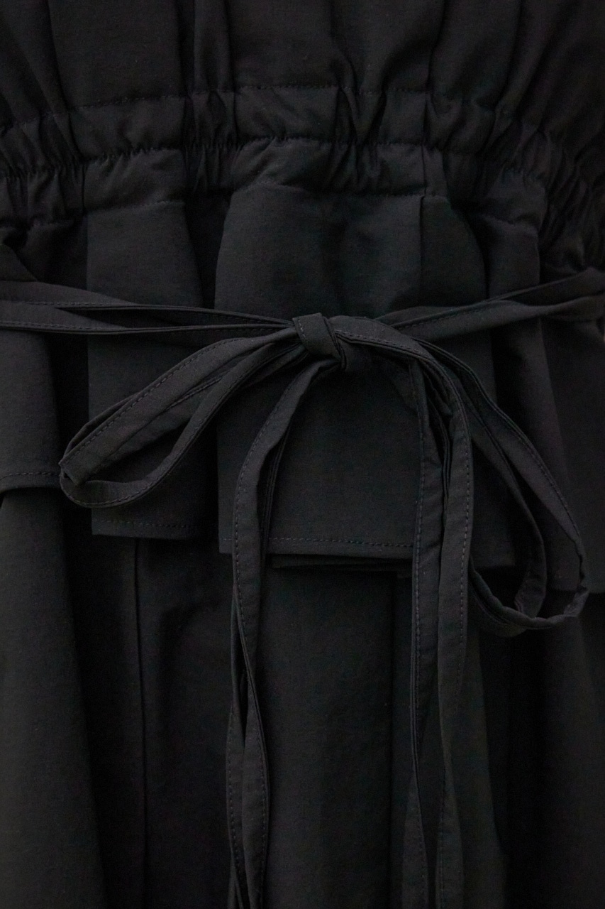 ビスチェレイヤードトップス 柄BLK S