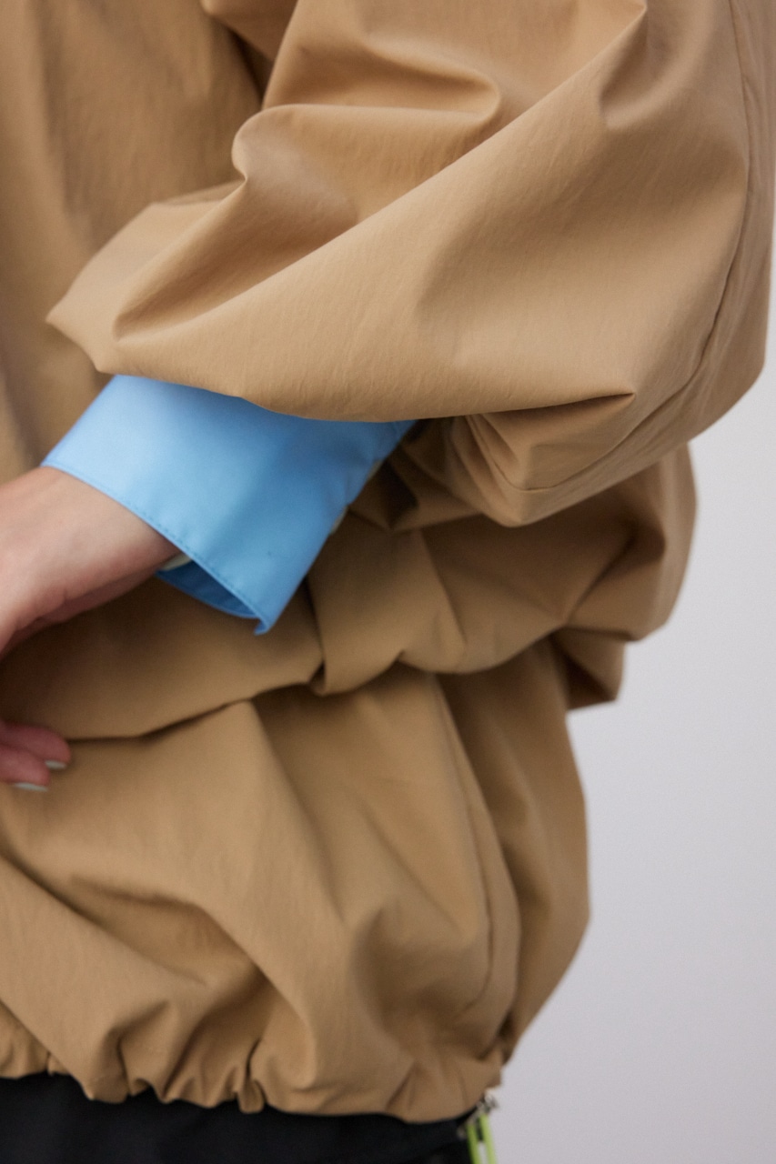 【PLUS】ボリュームギャザーバルーンブルゾン BEG FREE