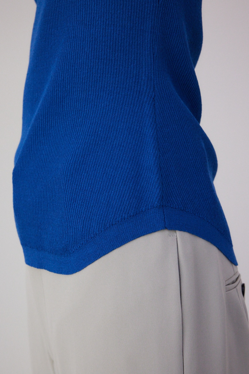 【PLUS】パッド付きニットタンク BLU FREE