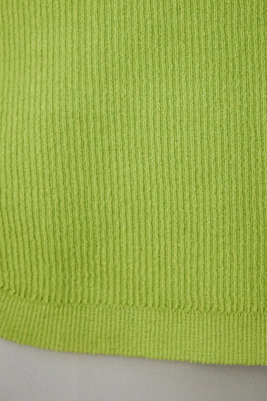 【PLUS】パッド付きニットタンク LIME FREE
