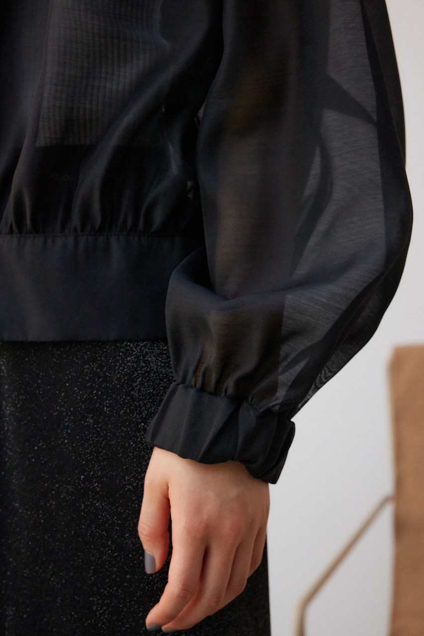 シアーフーディーブルゾン BLK FREE