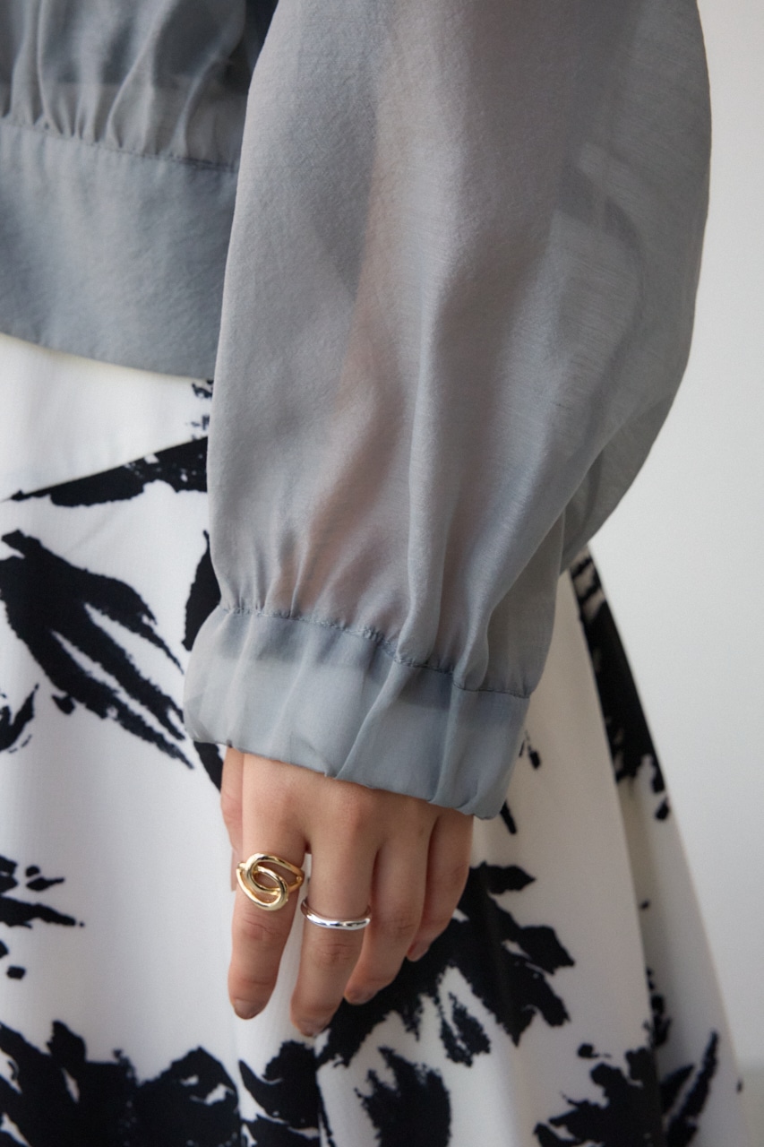 シアーフーディーブルゾン L/GRY FREE