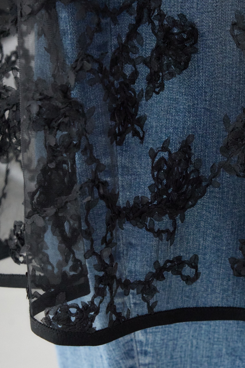 シアーレーススカート BLK FREE