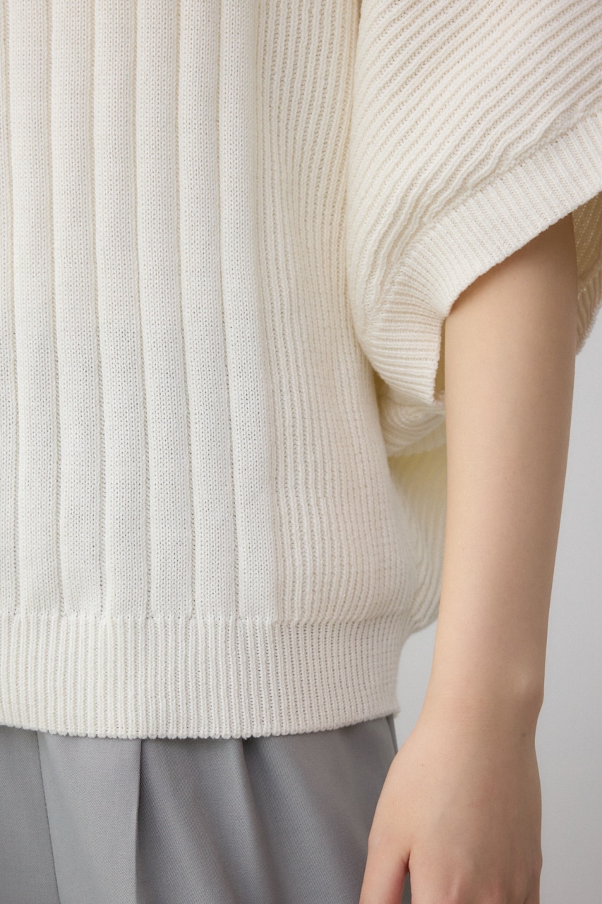 2WAYショルダーボタンニット IVOY FREE