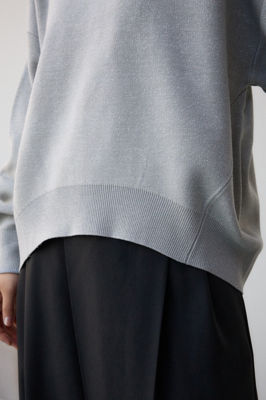 スウェットライクジャガードニット GRY FREE