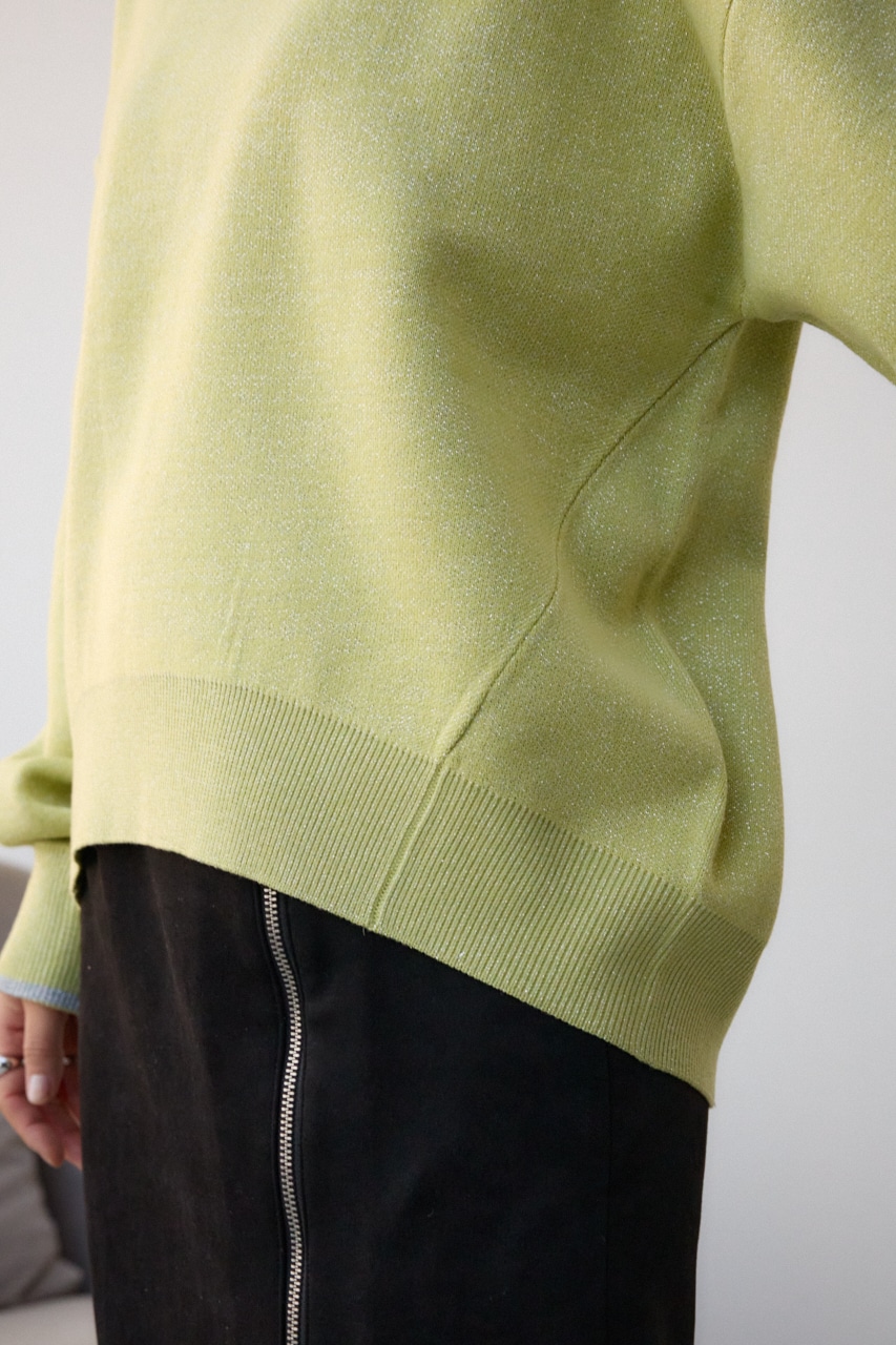 スウェットライクジャガードニット LIME FREE