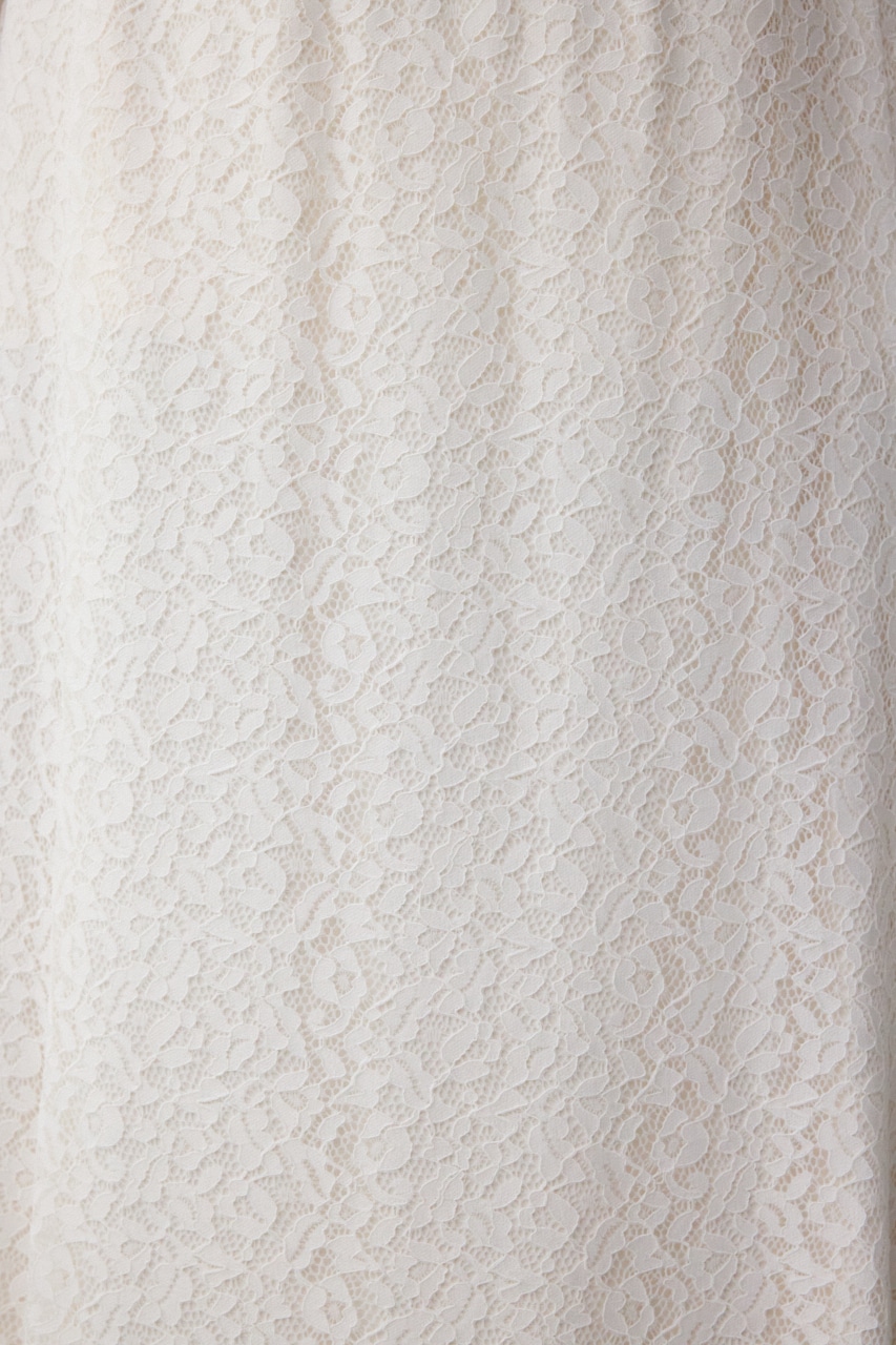 レースフレアスカート O/WHT M