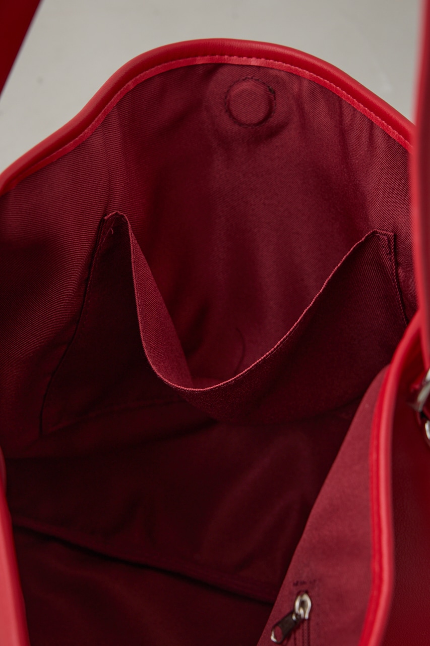 ナローベルトデザイントートバッグ RED FREE