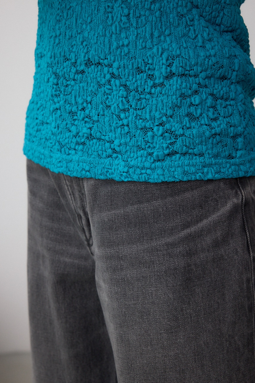 2WAYギャザーレーストップス BLU FREE