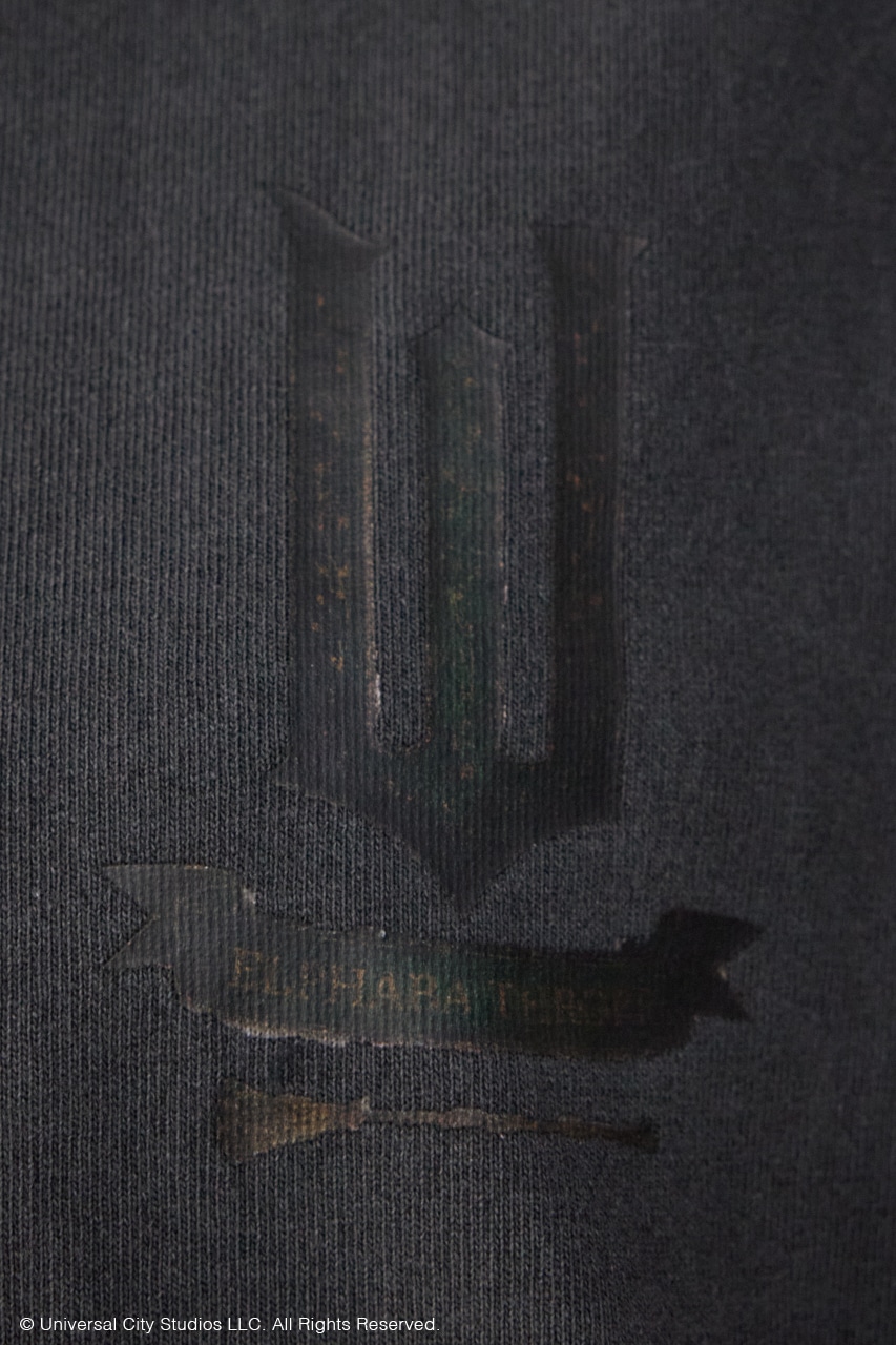 【WICKED×AZUL】ピグメントバックロゴT BLK M