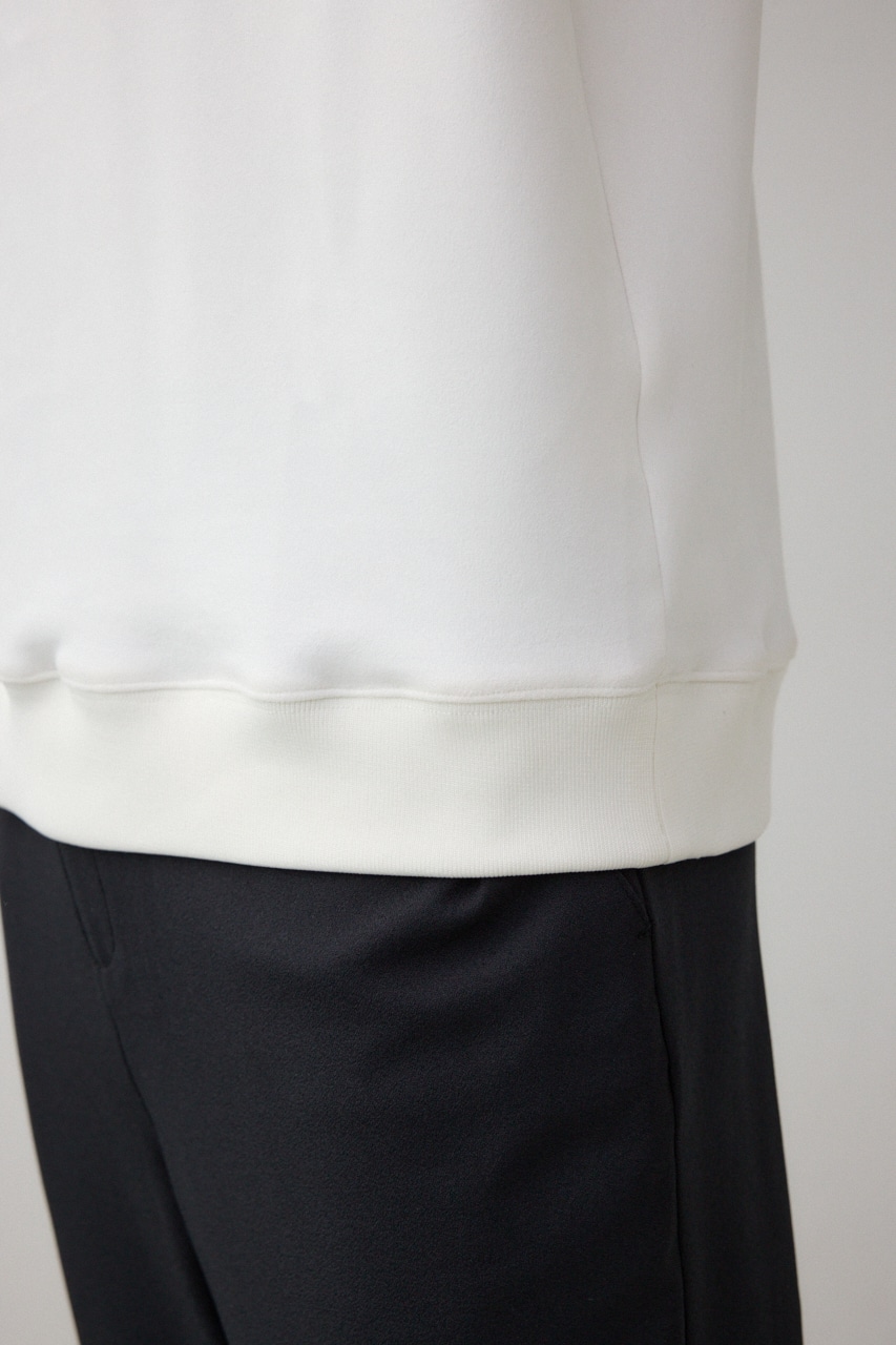 フェイクスウェード刺繍ロゴトップス WHT FREE