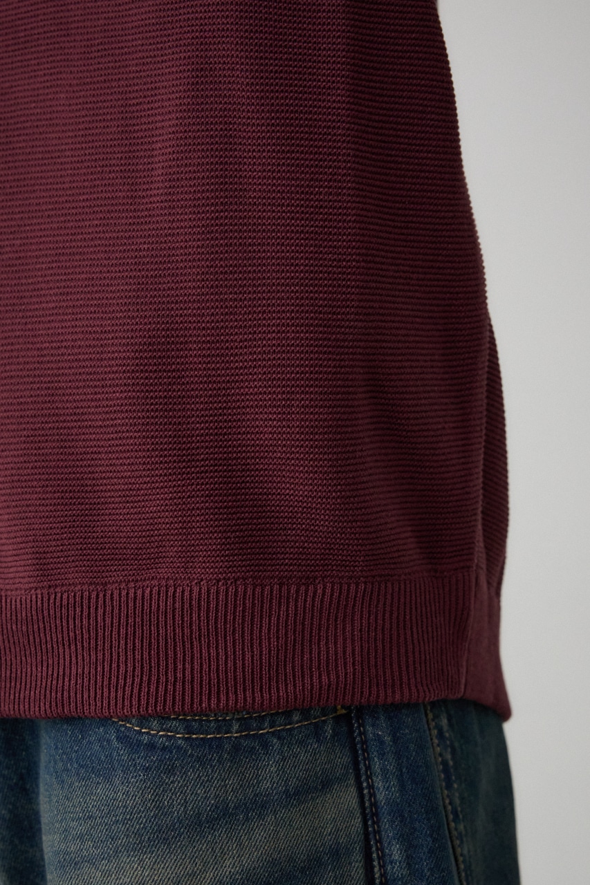 ベーシックガーターニット BRD L