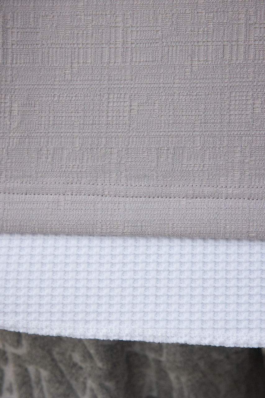 フェイクレイヤードトップス GRY FREE