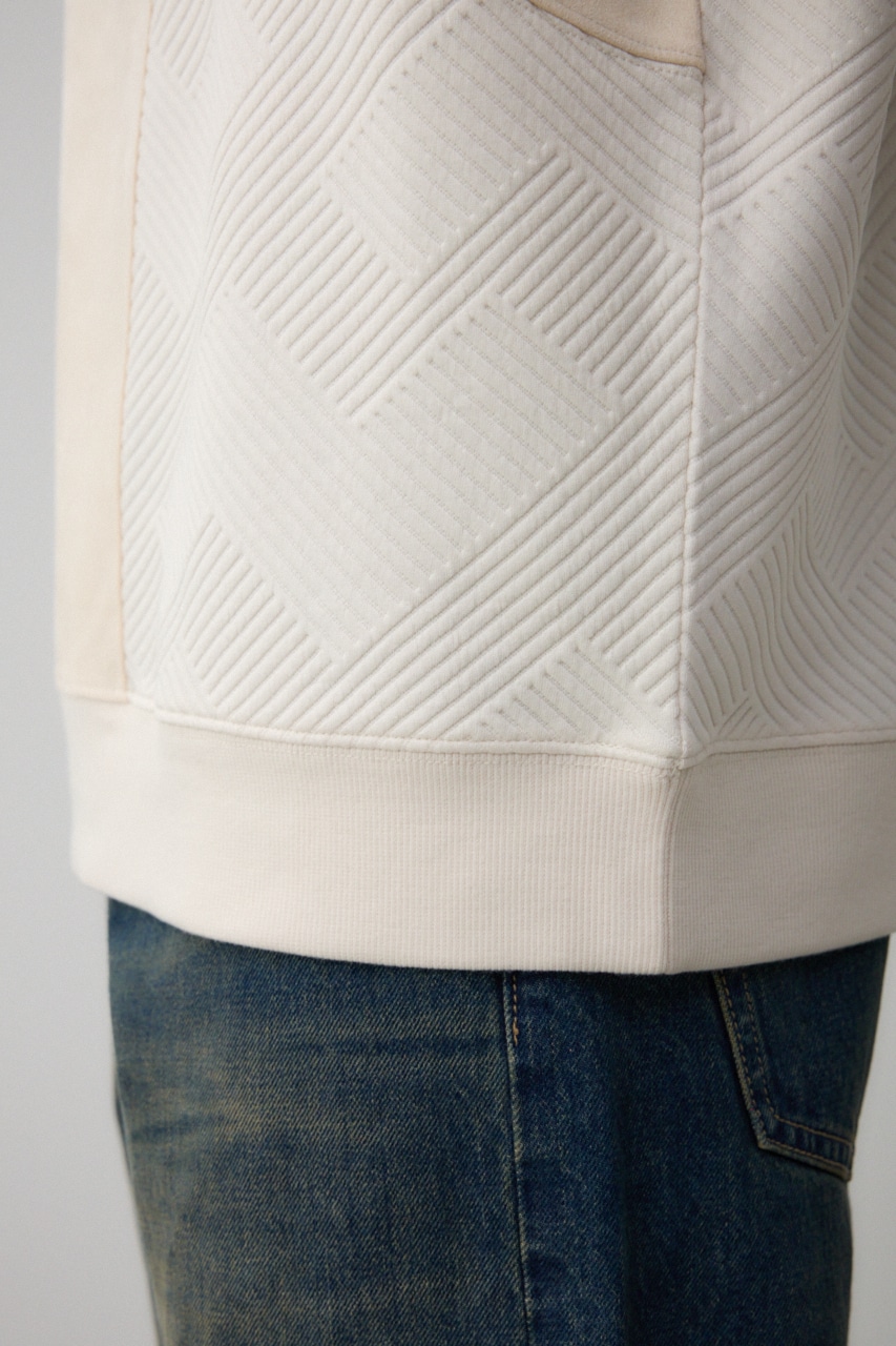 異素材スウィッチングプルオーバー IVOY M